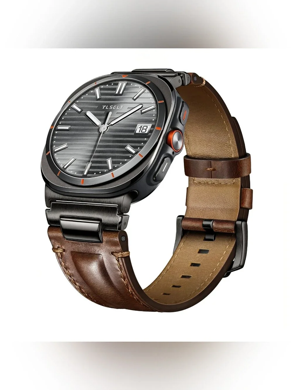Quick Release Leather Band Galaxy Watch Ultra 47mm Vintage Style Fits 5.8-8.26